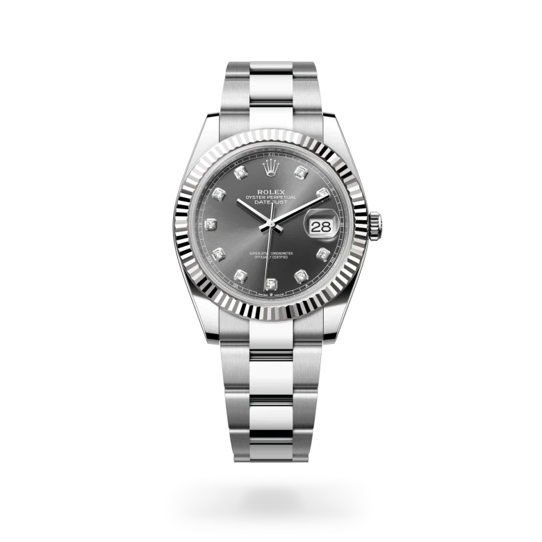 Rolex  Datejust 41 in Oyster, 41 mm, Oystersteel and white gold