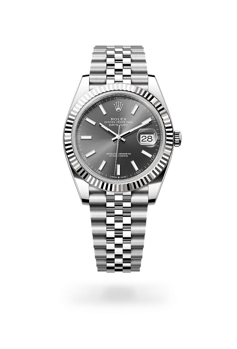 Rolex  Datejust 41 in Oyster, 41 mm, Oystersteel and white gold