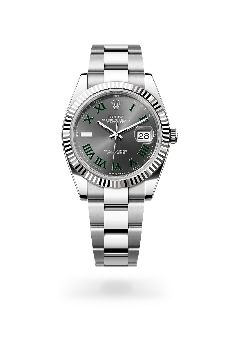 Rolex  Datejust 41 in Oyster, 41 mm, Oystersteel and white gold