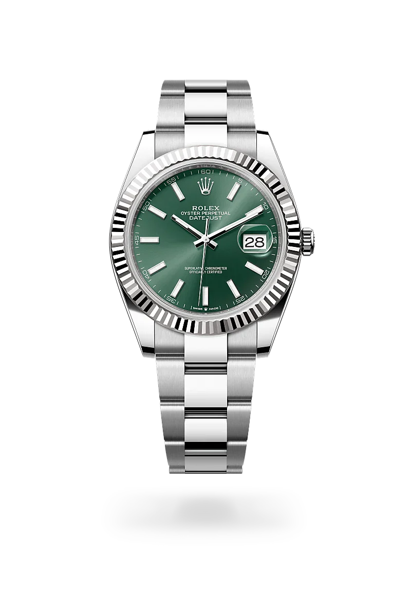 Rolex  Datejust 41 in Oyster, 41 mm, Oystersteel and white gold