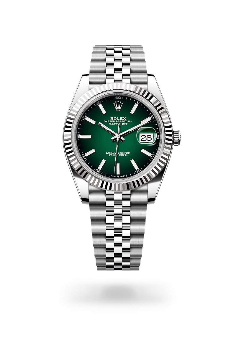 Rolex  Datejust 41 in Oyster, 41 mm, Oystersteel and white gold