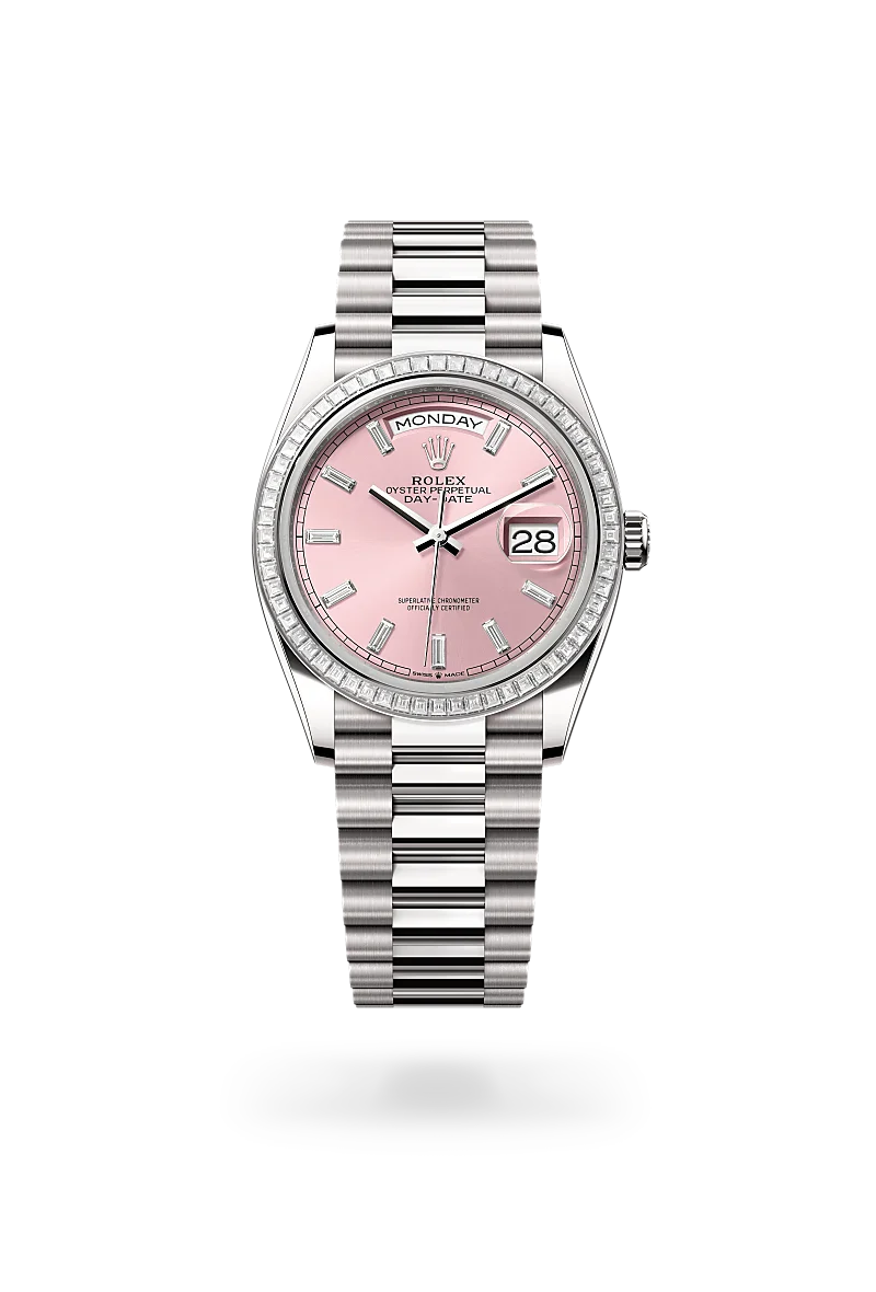 Rolex  Day-Date 36 in Oyster, 36 mm, white gold and diamonds