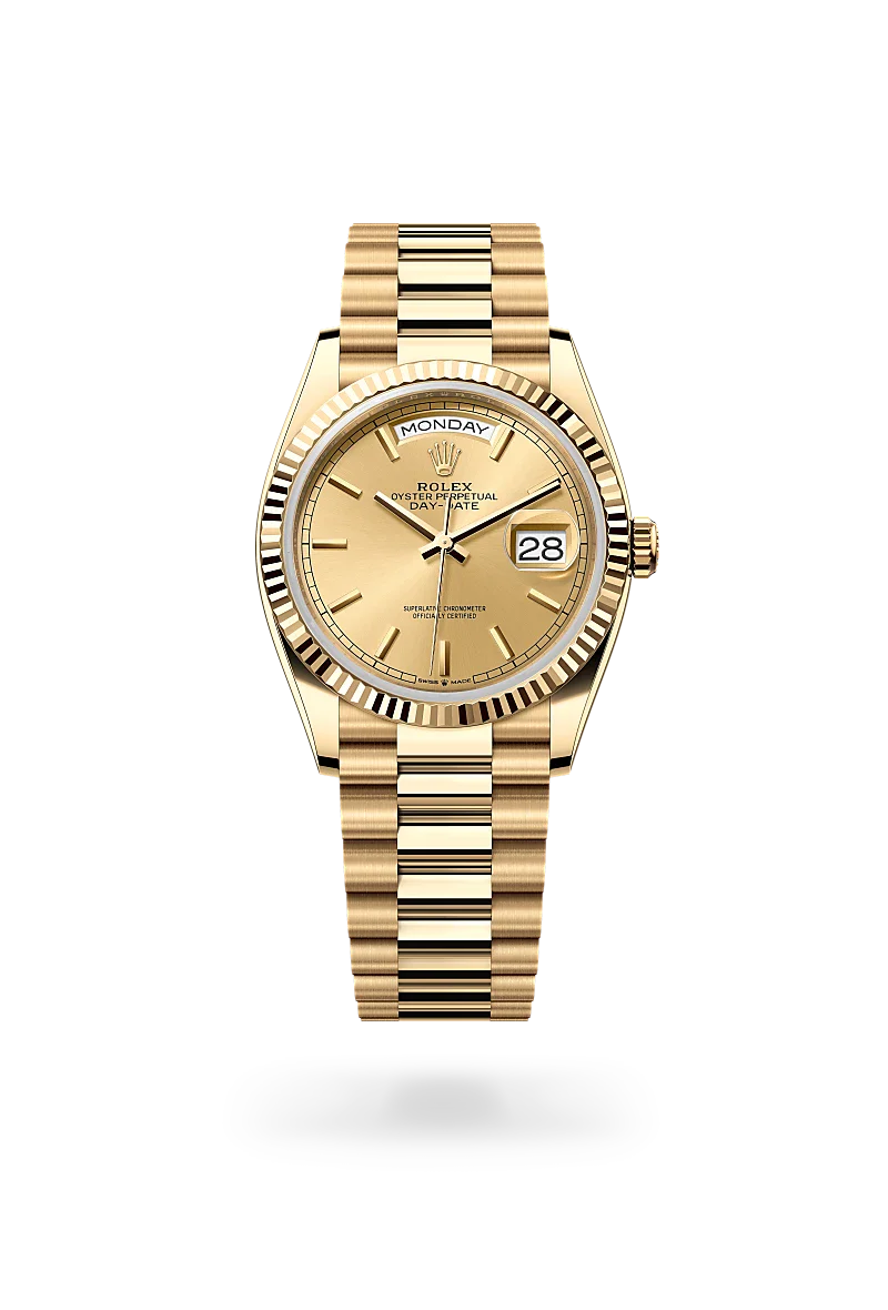 Rolex  Day-Date 36 in Oyster, 36 mm, yellow gold