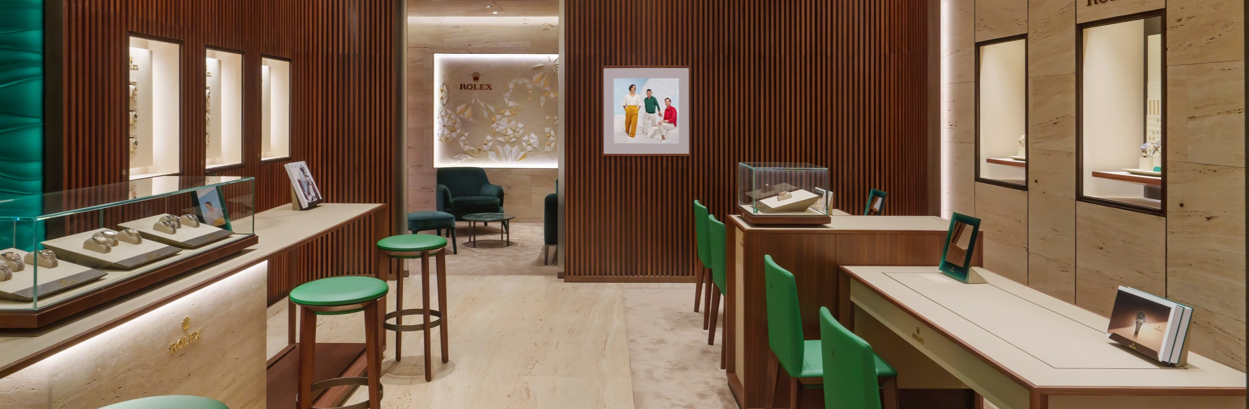 Rolex showroom display