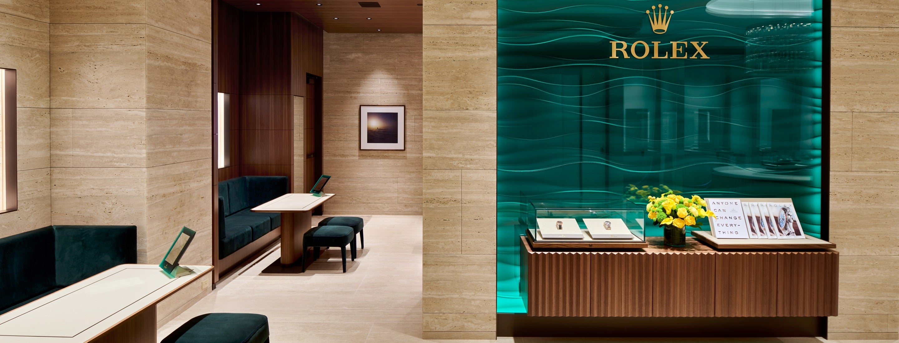 Rolex store display
