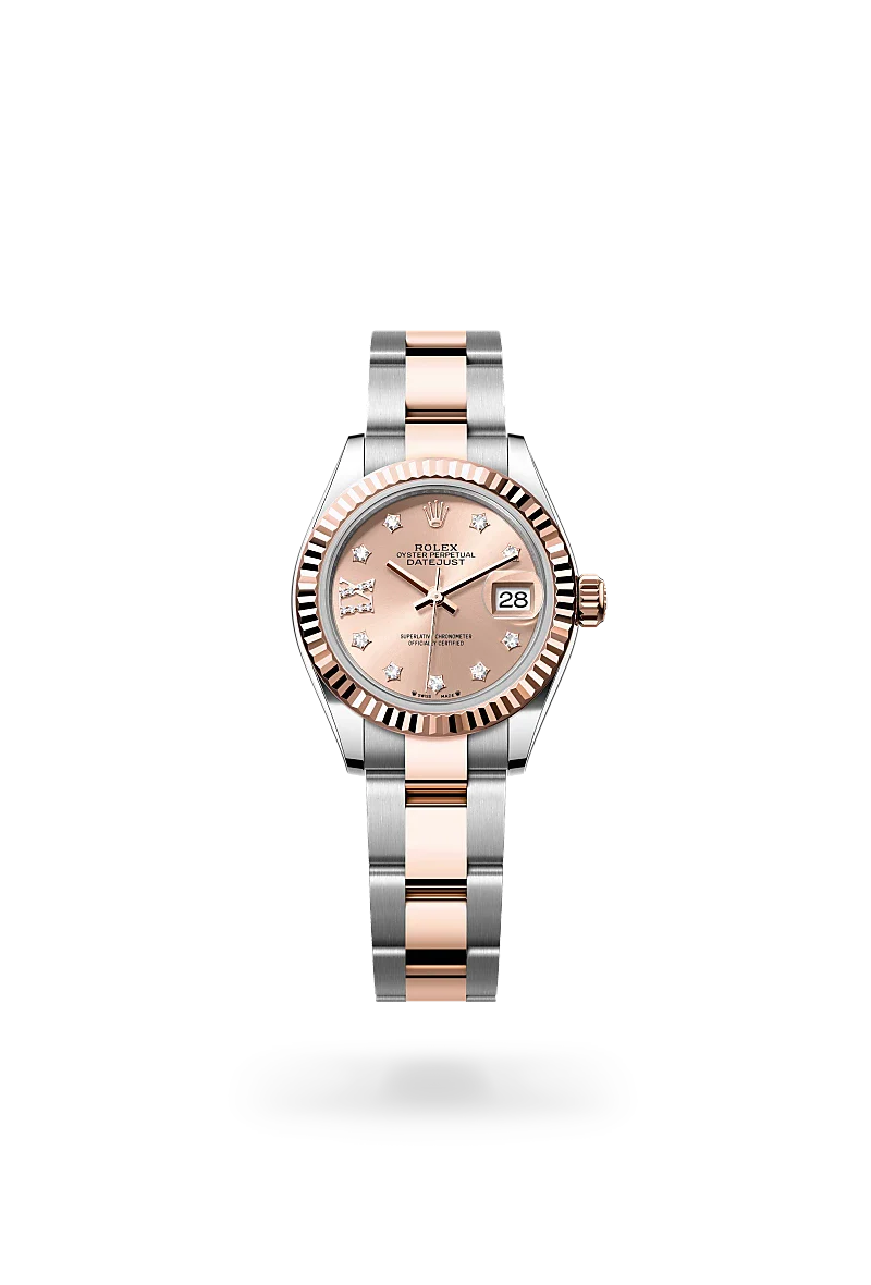 Rolex  Lady-Datejust in Oyster, 28 mm, Oystersteel and Everose gold