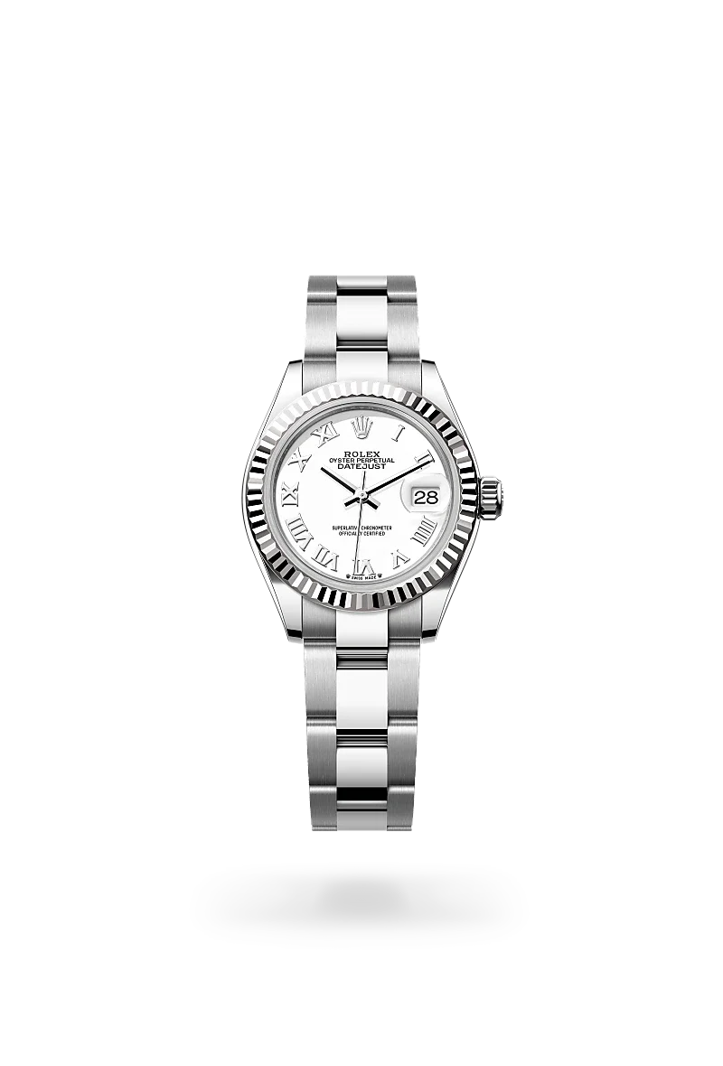 Rolex  Lady-Datejust in Oyster, 28 mm, Oystersteel and white gold