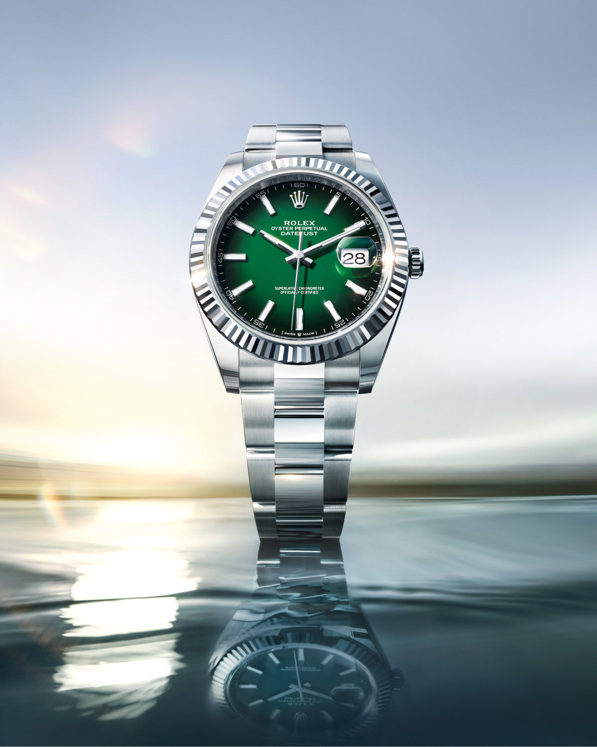 Rolex Datejust 41 Oystersteel Oyster bracelet with Oysterclasp and Easylink comfort extension link