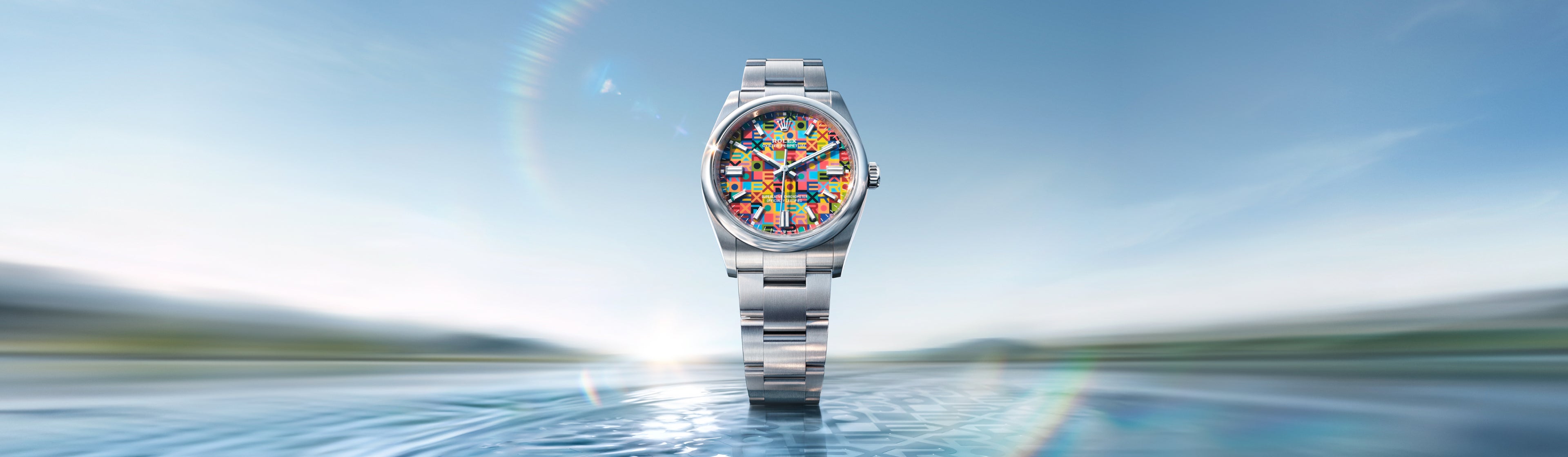 Rolex Oyster Perpetual 36 watch facing front