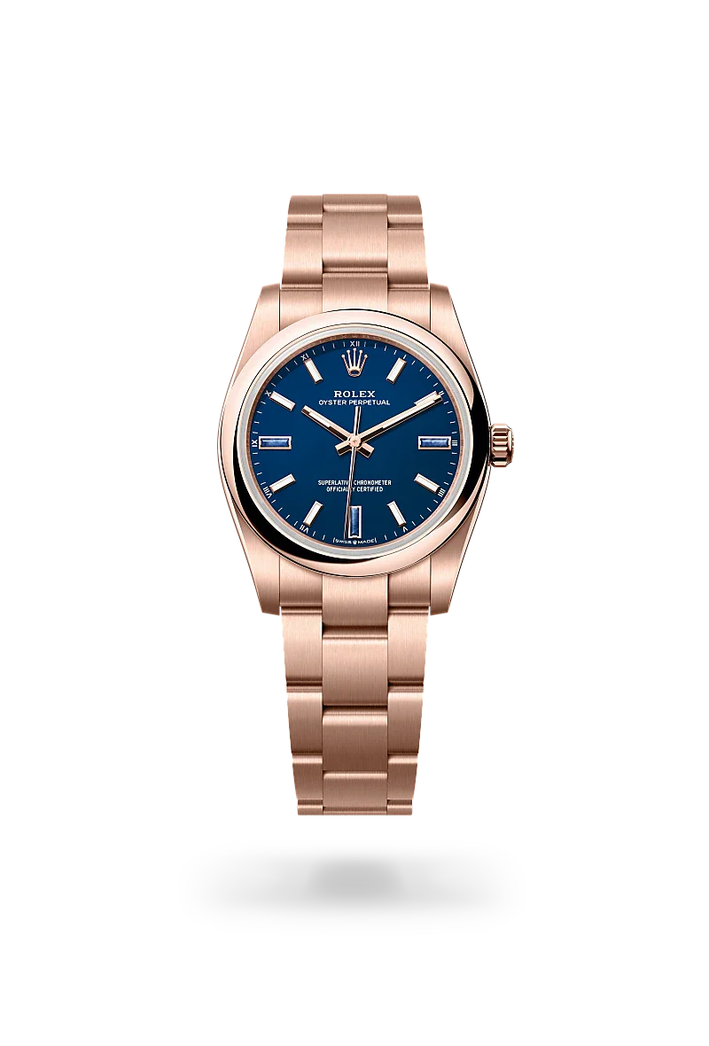 Rolex  Oyster Perpetual 34 in Oyster, 34 mm, Everose gold