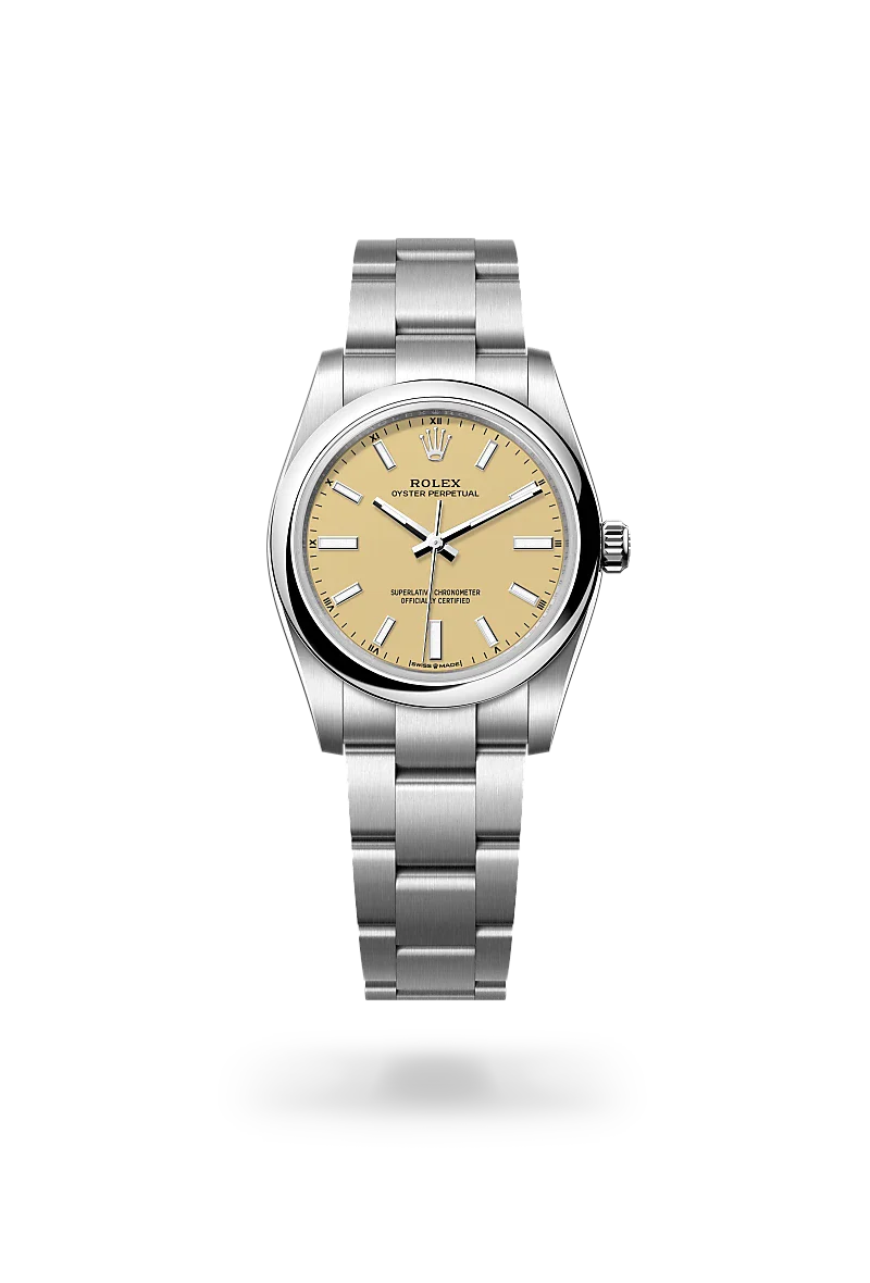 Rolex  Oyster Perpetual 34 in Oyster, 34 mm, Oystersteel