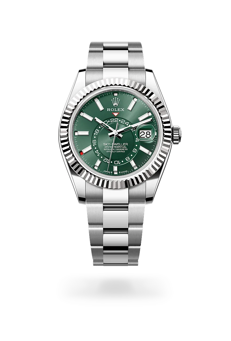 Rolex  Sky-Dweller in Oyster, 42 mm, Oystersteel and white gold