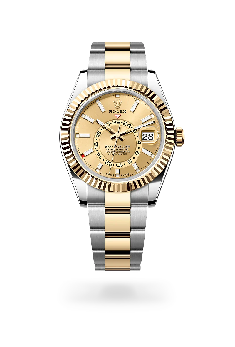 Rolex  Sky-Dweller in Oyster, 42 mm, Oystersteel and yellow gold