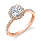 Morgan - Round Halo Engagement Ring