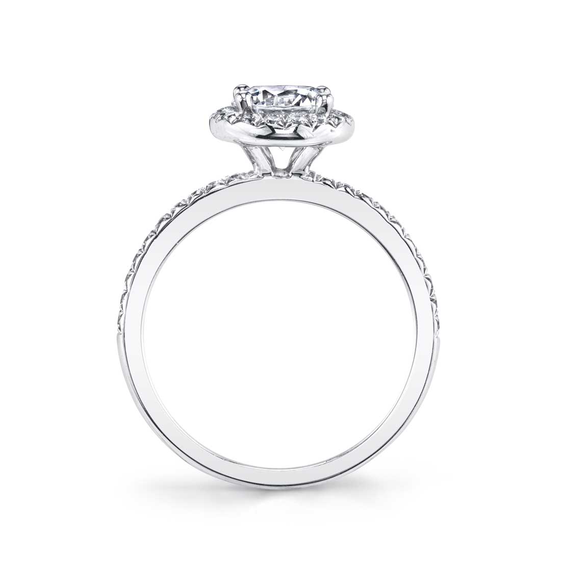Morgan - Round Halo Engagement Ring
