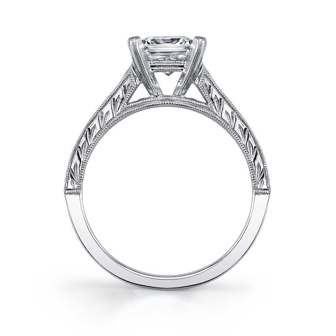 Charlize - Princess Cut Baquette Engagement Ring