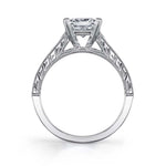 Charlize - Princess Cut Baquette Engagement Ring