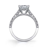 Charlize - Princess Cut Baquette Engagement Ring