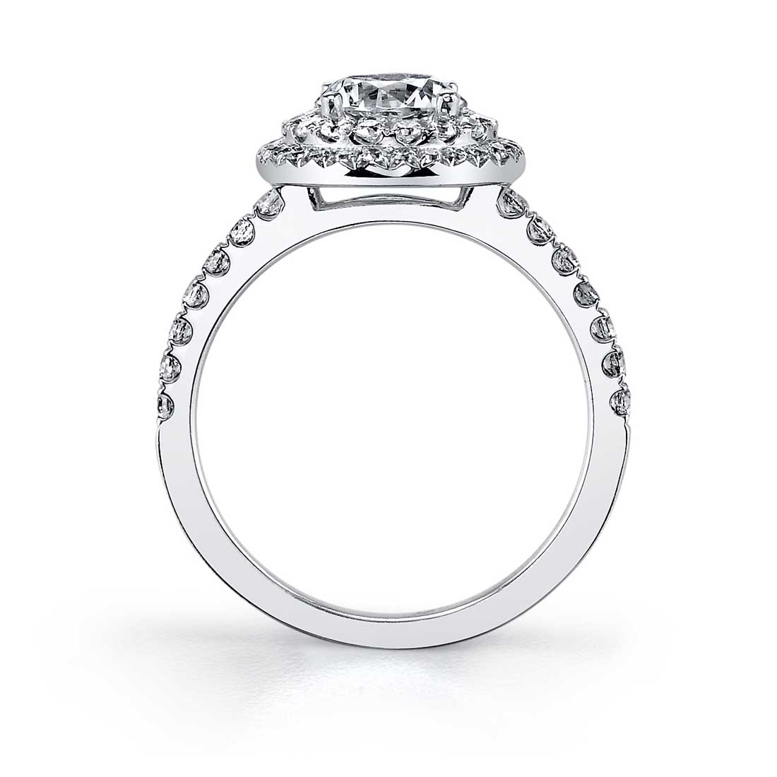 Claudia - Pear Cut Double Halo Engagement Ring
