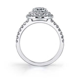 Claudia - Pear Cut Double Halo Engagement Ring