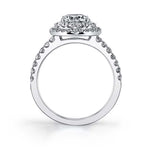 Claudia - Marquise Double Halo Engagement Ring