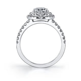 Claudia - Petite Double Halo Engagement Ring