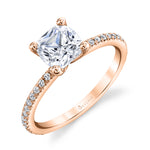 Cushion Cut Classic Engagement Ring - Adorlee