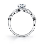 Penelope - Round Spiral Engagement Ring