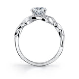 Penelope - Round Spiral Engagement Ring