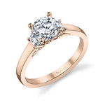 Kathia - Modern Three Stone Engagement Ring
