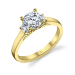 Kathia - Modern Three Stone Engagement Ring