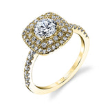 Melodie - Classic Double Halo Engagement Ring