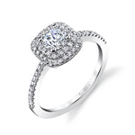 Melodie - Classic Double Halo Engagement Ring
