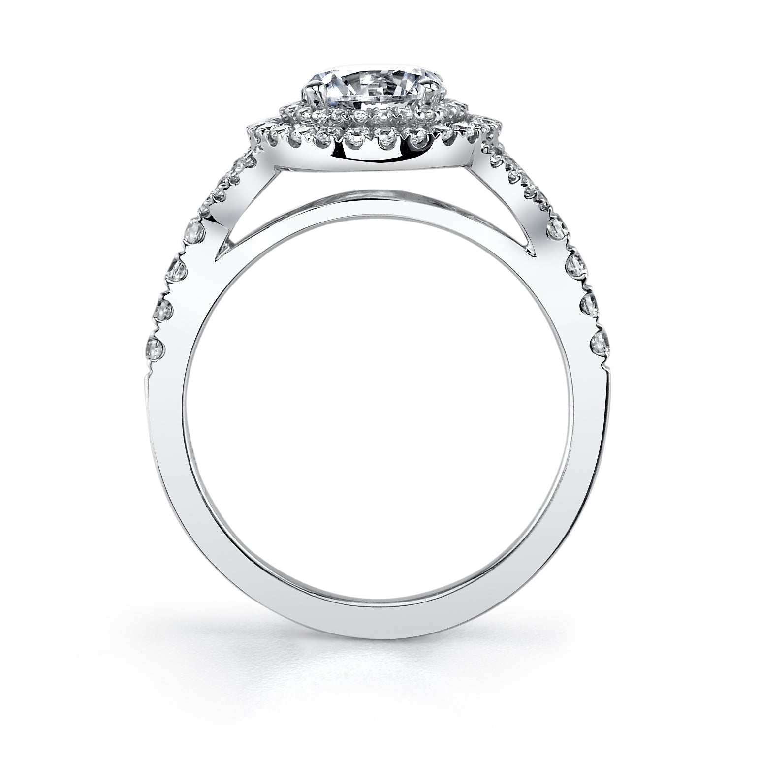 Rose - Round Double Halo Engagement Ring
