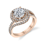 Grace - Unique Double Halo Engagement Ring
