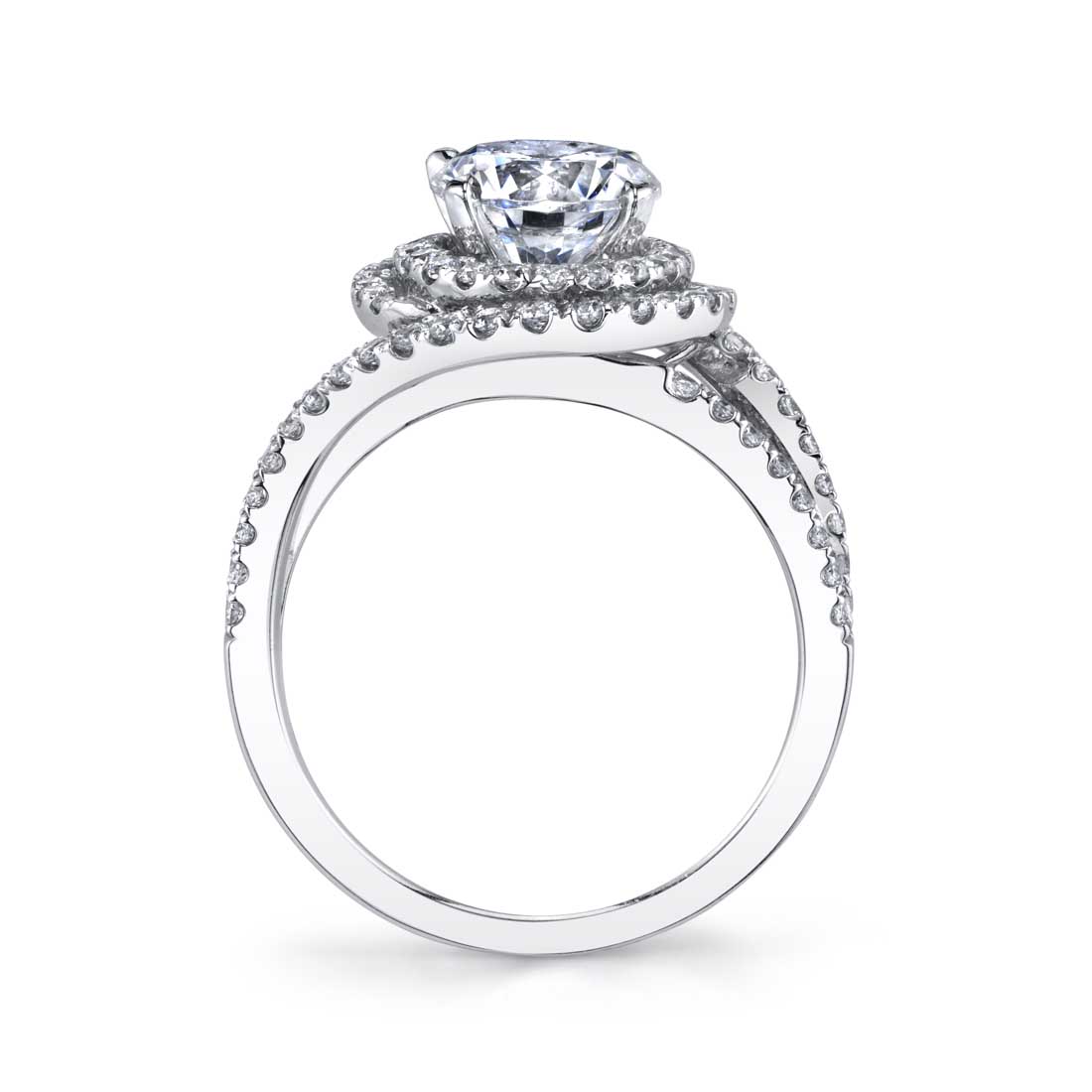 Grace - Unique Double Halo Engagement Ring