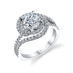 Grace - Unique Double Halo Engagement Ring