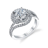 Grace - Unique Double Halo Engagement Ring