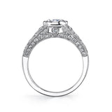 Barbara - Round Vintage Bezel Set Engagement Ring