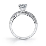 Naomie - Unique High Polish Spiral Engagement Ring