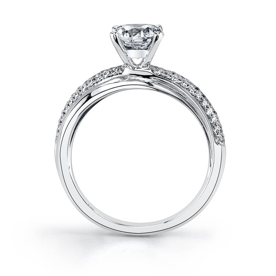 Naomie - Unique High Polish Spiral Engagement Ring