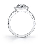 Daisi - Floral Inspired Halo Engagement Ring
