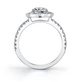 Daisi - Floral Inspired Halo Engagement Ring