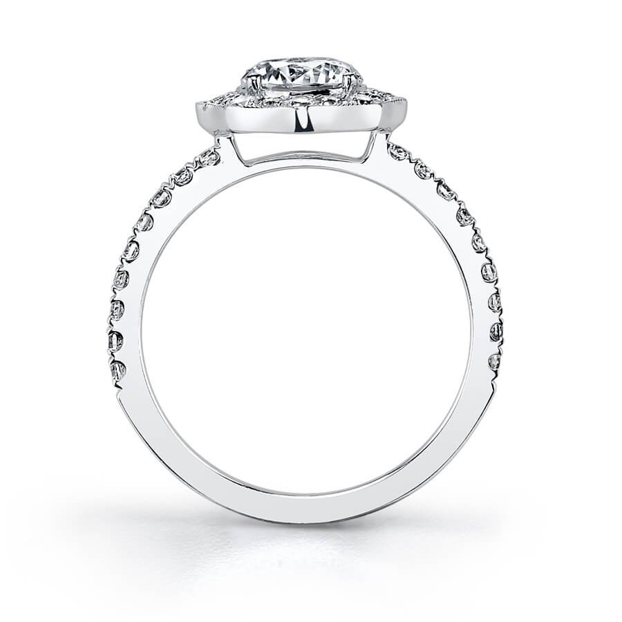 Daisi - Floral Inspired Halo Engagement Ring