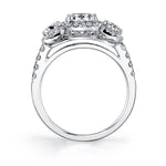 Three Stone Engagement Ring - Hannela