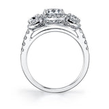 Three Stone Engagement Ring - Hannela