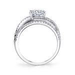 Celia - Unique Split Shank Swirl Engagement Ring