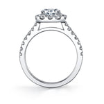 Round Cut Classic Halo Engagement Ring - Jacalyn