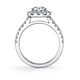 Round Cut Classic Halo Engagement Ring - Jacalyn