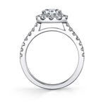 Cushion Cut Classic Halo Engagement Ring - Jacalyn